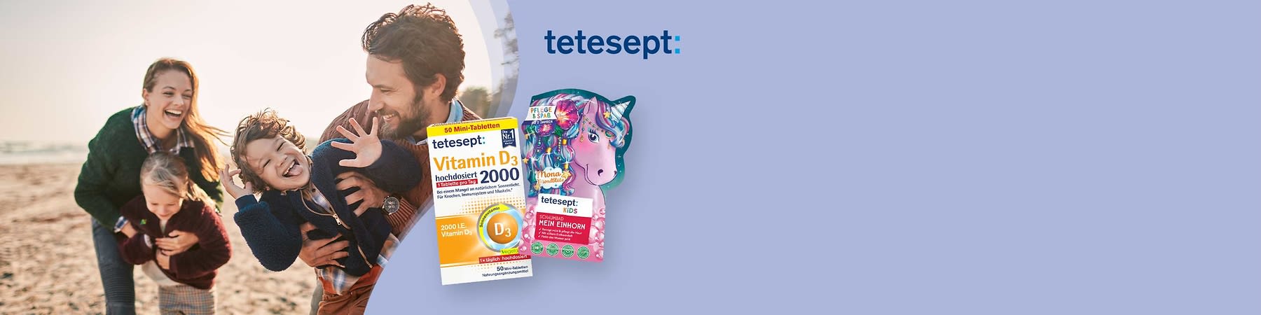 Die Marke tetesept will dein Begleiter für Gesundheit und Wohlbefinden sein.