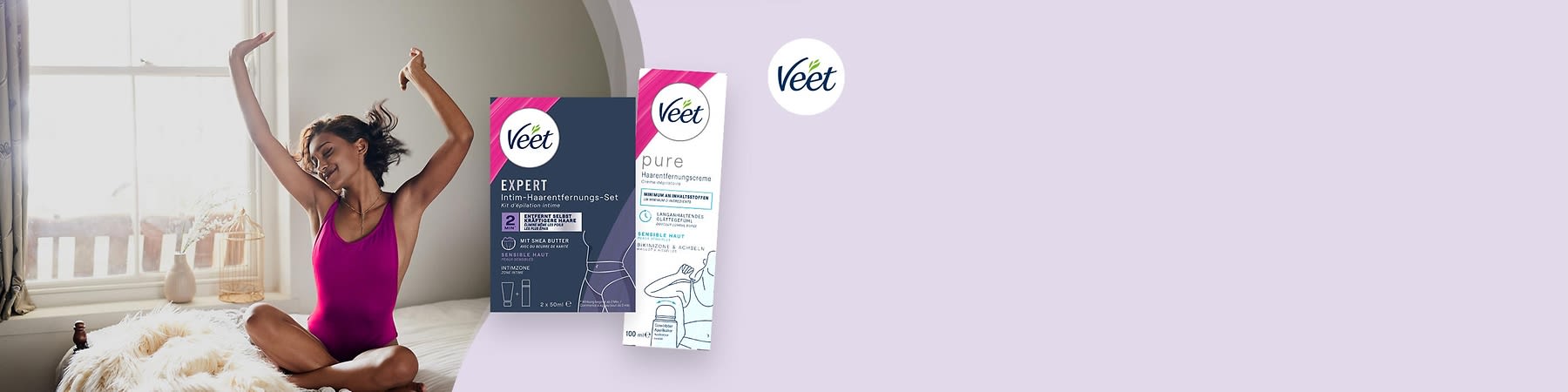Enthaarungscremes von Veet: für langanhaltende und glatte Haut