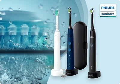 Lassen Sie sich begeistern von den elektrischen Zahnbürsten mit der Philips Sonicare Schalltechnologie.