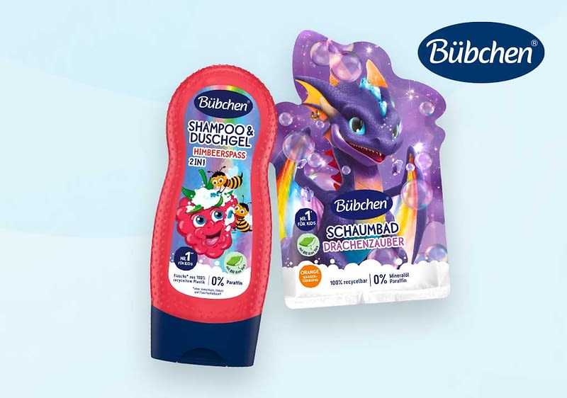 So macht Baden und Duschen Spaß: Pflegeprodukte für Kinder von Bübchen.