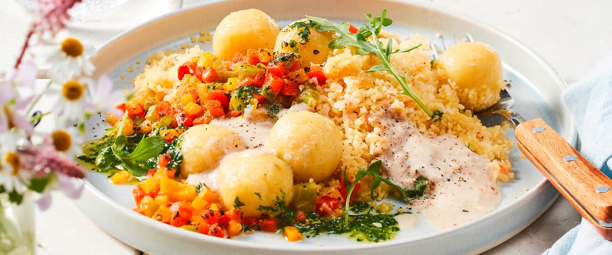 Zoodles mit Couscous