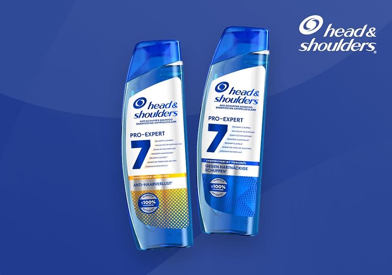 Die 7in1-Shampoos von Head & Shoulders bringen volle Leistung gegen Kopfhautprobleme.