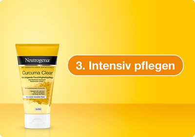 Der beruhigende Curcuma Clear Reinigungsschaum Neutrogena® spendet den ganzen Tag Feuchtigkeit.