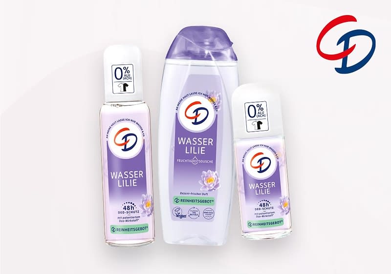 Zarten Duft und sanfte Pflege spenden die „Wasserlilien“-Produkte von CD.