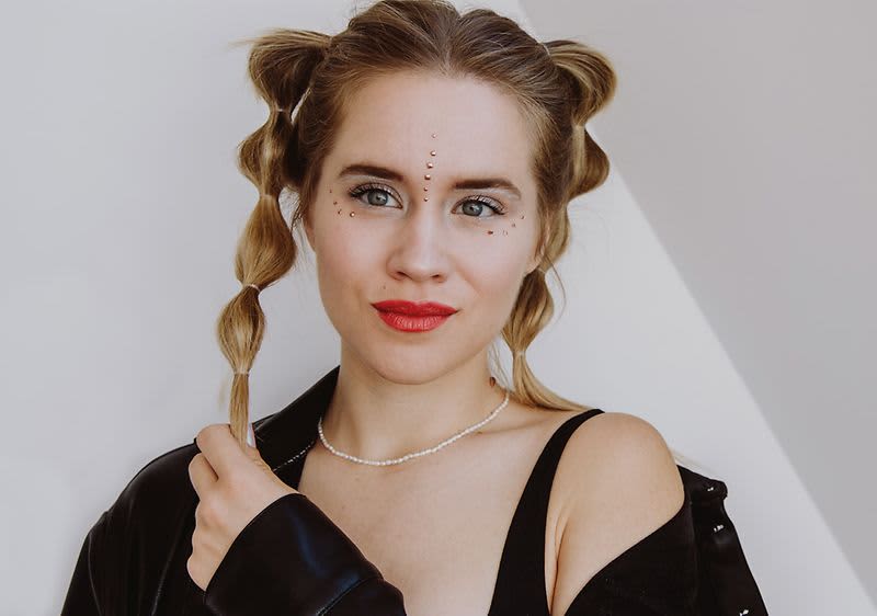 Festival Look mit Glitter