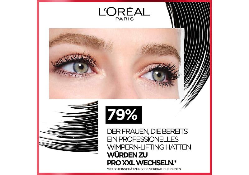 Sofortiger Wimpern Lifting Effekt mit PRO XXL Mascara von L'Oréal Paris