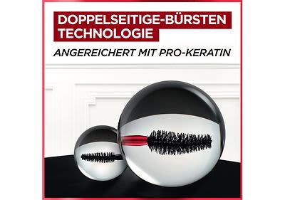 PRO XXL Mascara von L'Oréal Paris: Doppelseitige Bürsten Technologie angereichert mit Pro-Keratin