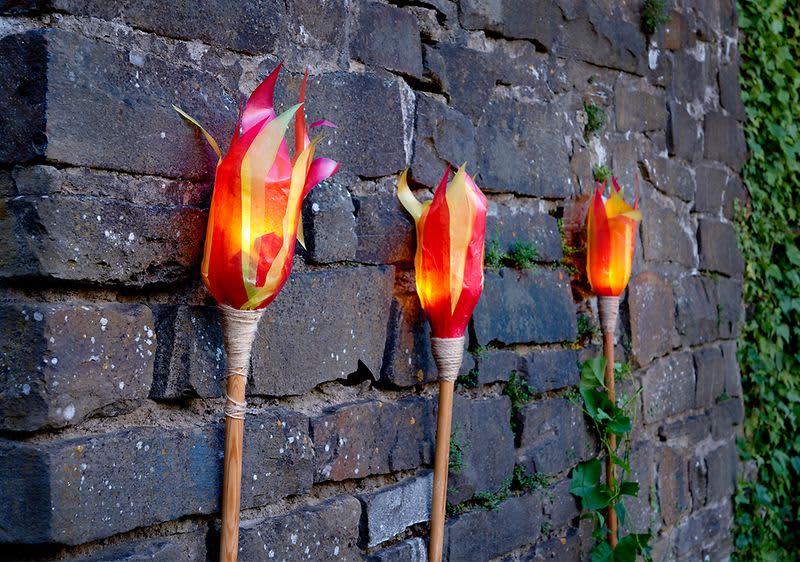 Fackel-Laterne aus einer PET flasche