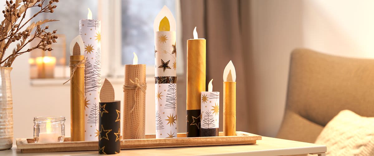 Selbst gemachte Dekokerzen