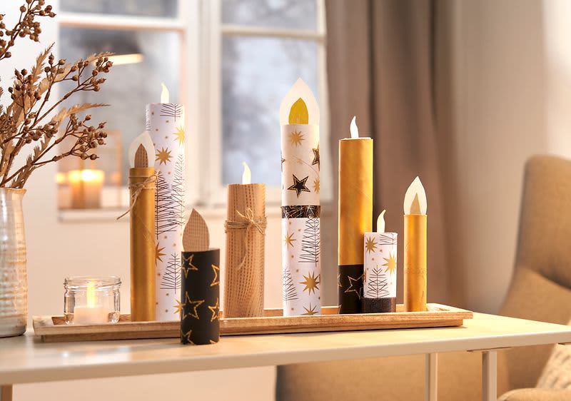 Selbst gemachte Dekokerzen