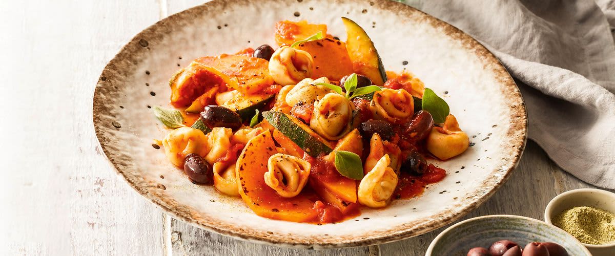 Herbstliches Ratatouille mit Butternutkürbis
