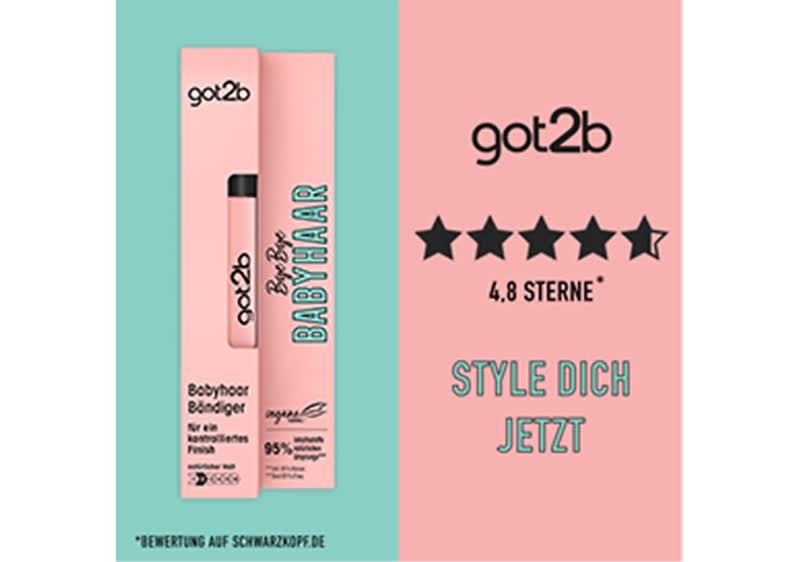 Bändige und fixiere Deine Babyhaare mit Schwarzkopf got2b.