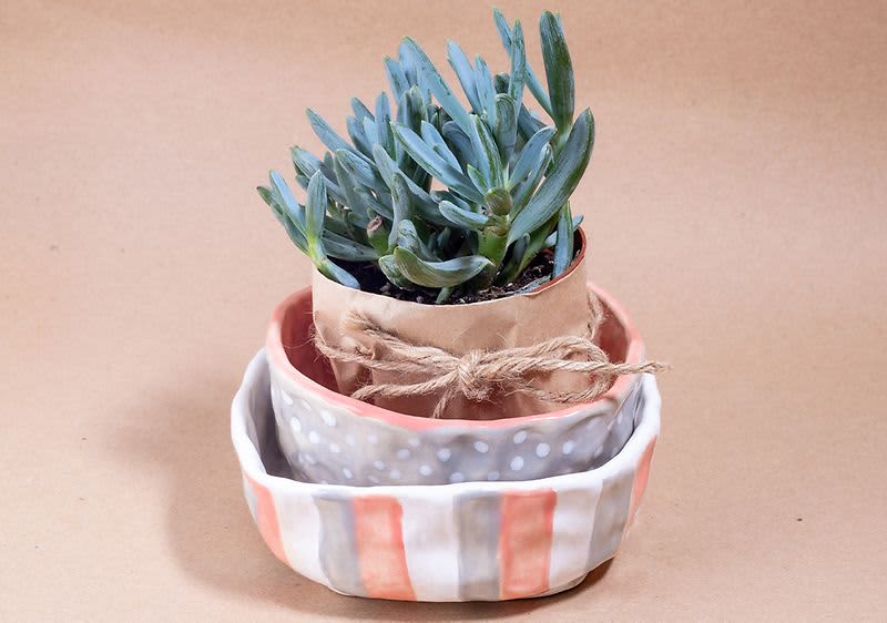 Töpfe formen mit Modelliermasse