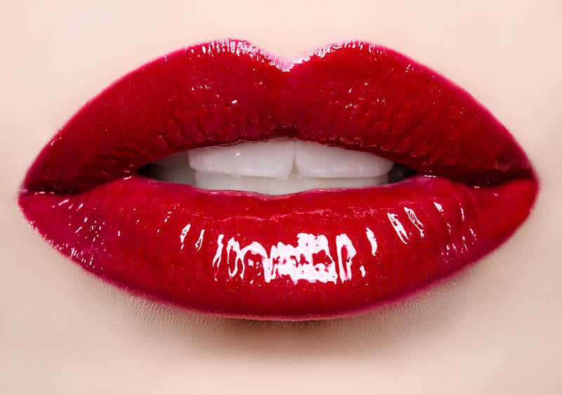 Rote Lippen schminken