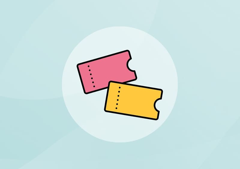 Coupons: Zwei Coupon-Etiketten mit Prozentsymbol