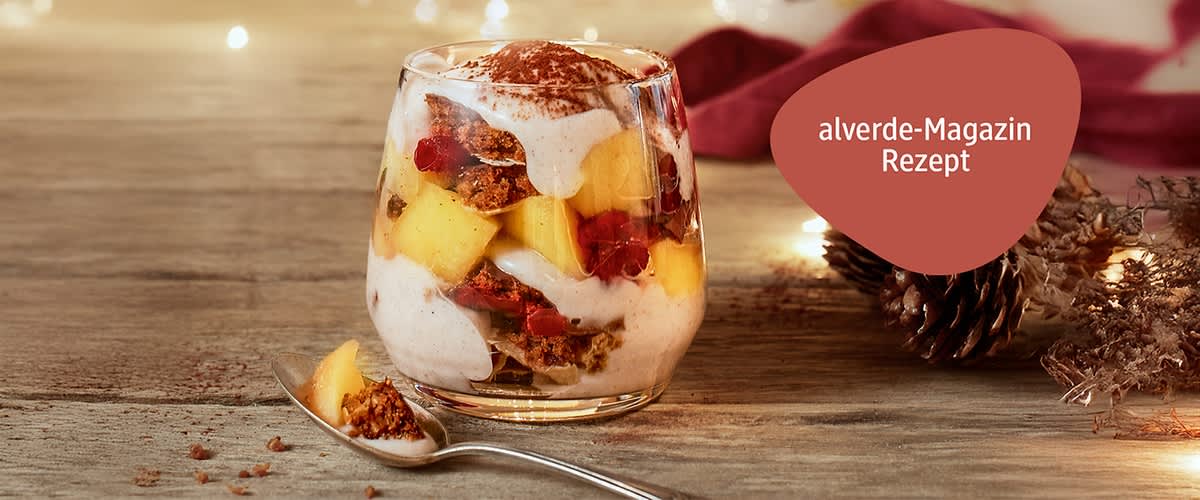 Veganes Bratapfel-Lebkuchen-Tiramisu