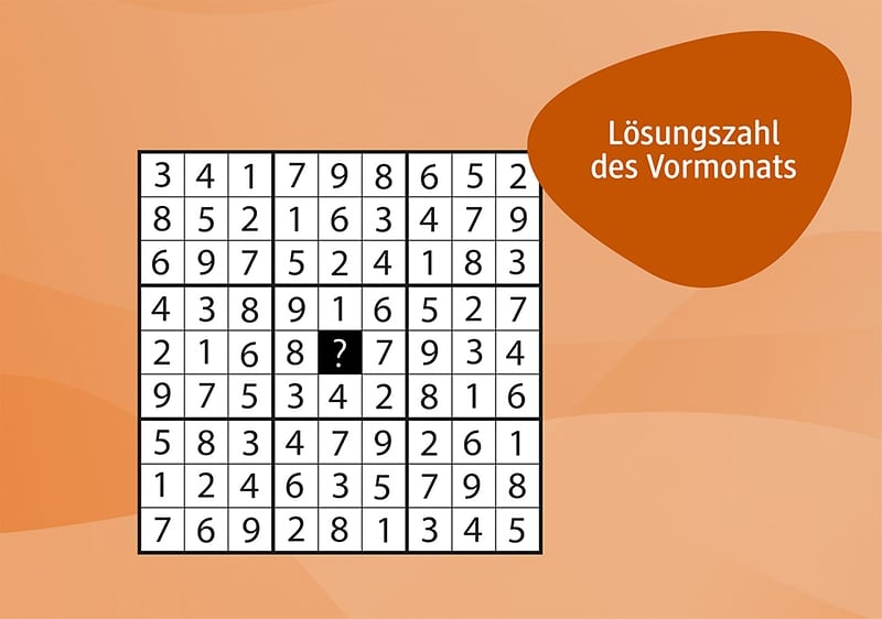 Ein vollständig ausgefülltes Sudoku