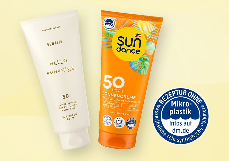 Sonnencreme ohne Mikroplastik