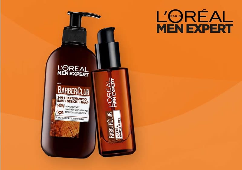 L'ORÉAL MEN EXPERT Barber Club – Pflege für Haut, Bart und Haar.