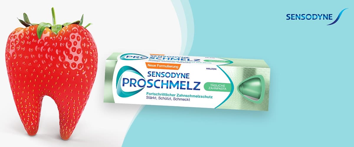 Entdecke Sensodyne ProSchmelz.