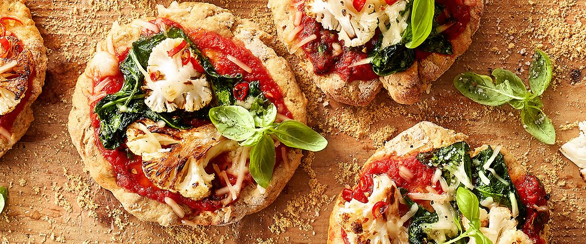 Vegane Pizza mit Mandelmehl