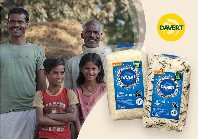 Der Davert Reis stammt aus Anbaukooperationen.