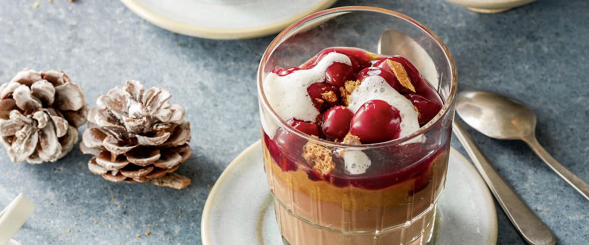 Foto von Schokomousse im Glas