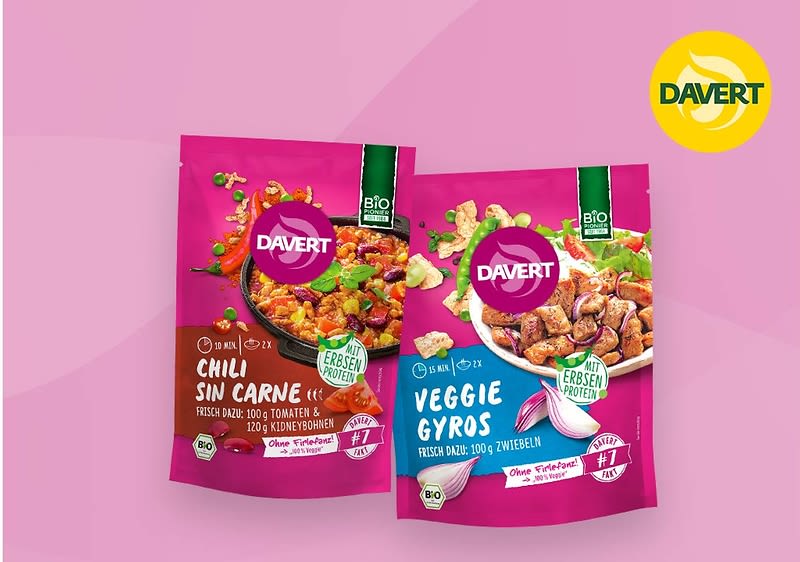 Mit Davert Produkten kannst Du schnelle Bio-Fertiggerichte zaubern.