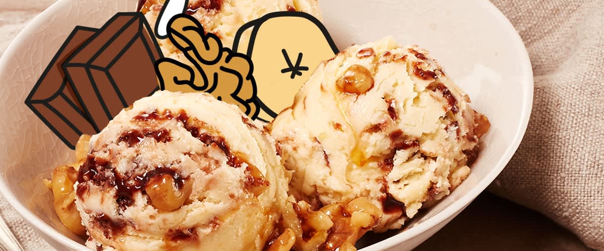 Nice Cream Banane mit Walnusskernen