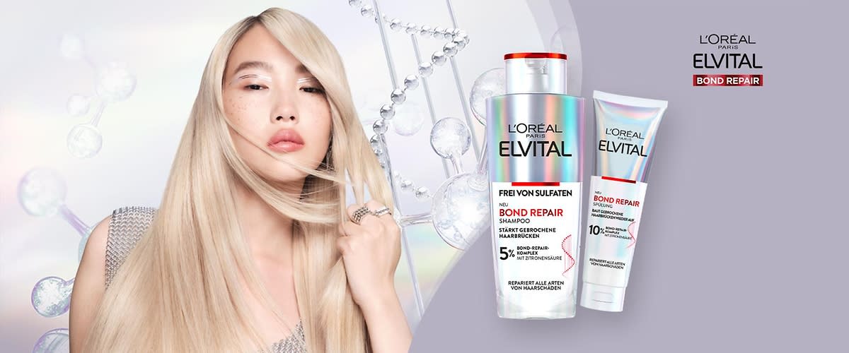 Entdecke Elvital Bond Repair für Haarreparatur, Glanz und Pflege