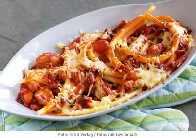 Makkaroni-Tomaten-Auflauf