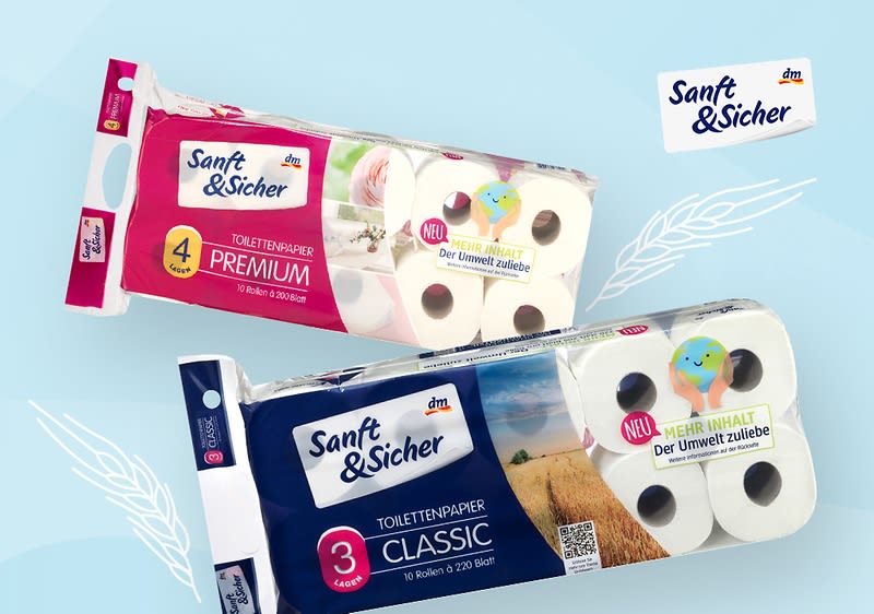 Toilettenpapier von der Marke Sanft&Sicher