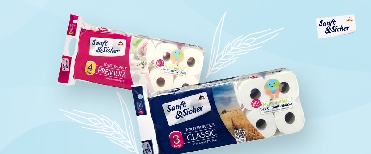 Toilettenpapier von der Marke Sanft&Sicher