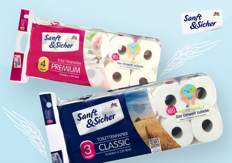 Toilettenpapier von der Marke Sanft&Sicher