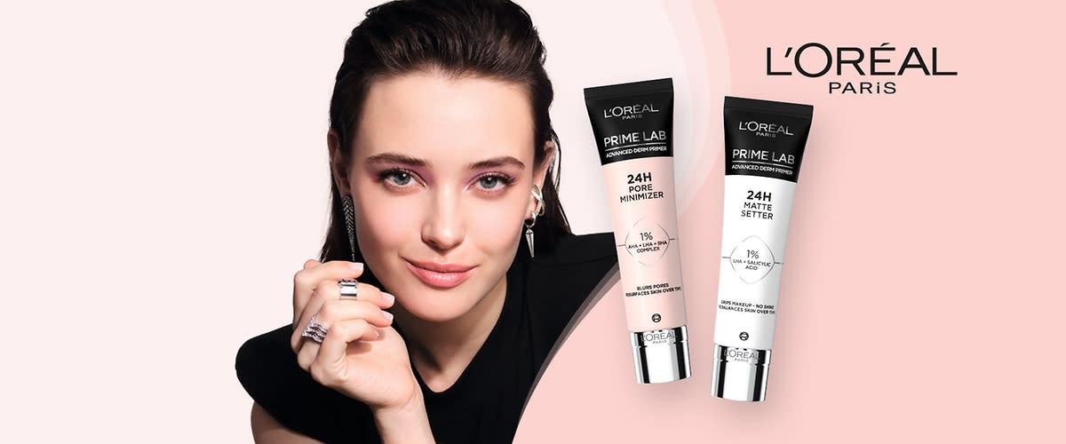 Der  L'Oréal Paris Prime Lab 24h Pore Minimizer kaschiert Unebenheiten sofort und tarnt die Poren optisch.