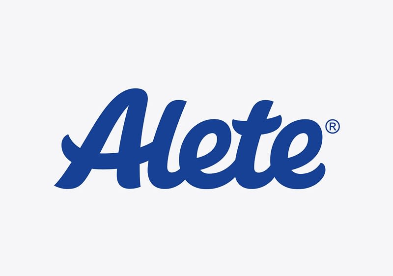 Das Logo von Alete in blau