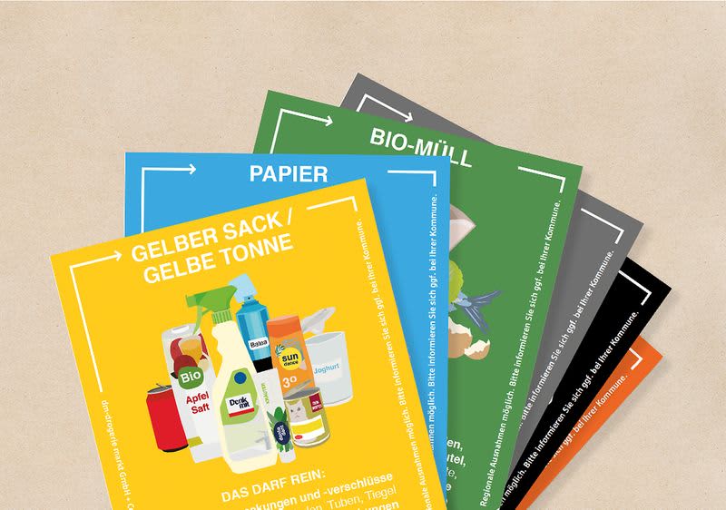 kleine Recyclinghelfer