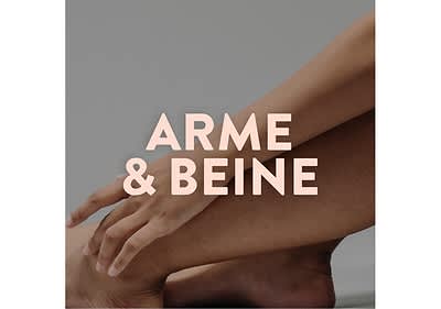 Arme und Beine mit Enthaarungscreme behandeln