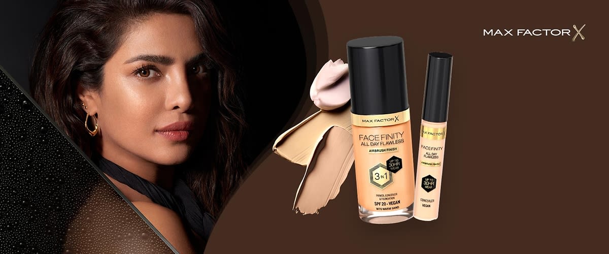 Die neue Facefinity-Reihe von Max Factor zaubert einen ebenmäßigen Teint dank Airbrush Finish.