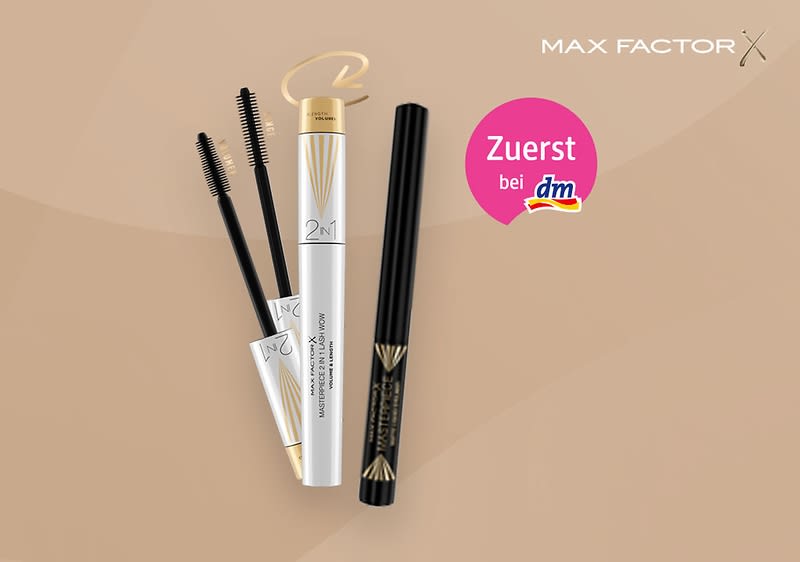 Entdecke den Max Factor 2in1 Masterpiece Mascara und Eyeliner