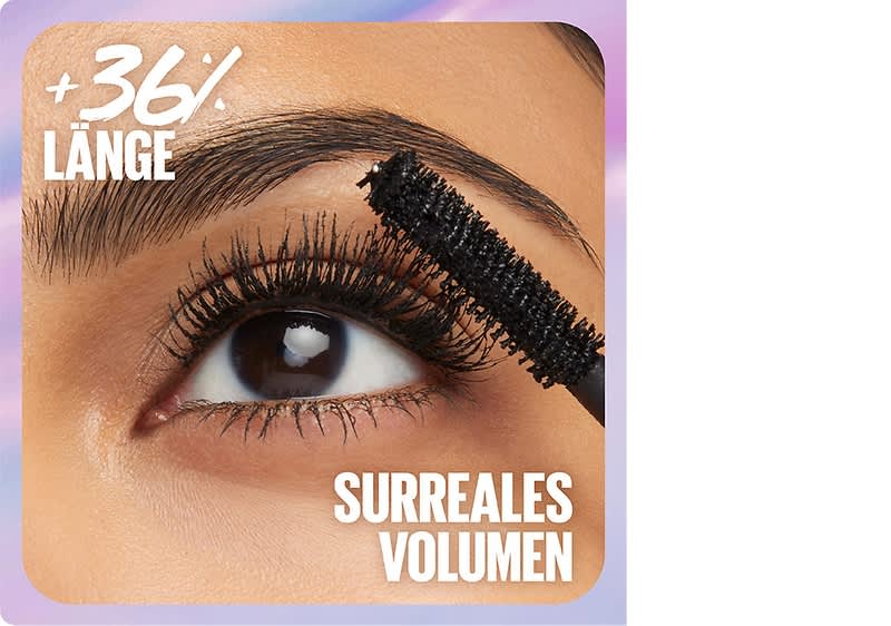 Die Falsies Surreal Extensions Mascara von Maybelline New York verlängert Deine Wimpern immens und gibt ihnen Volumen.