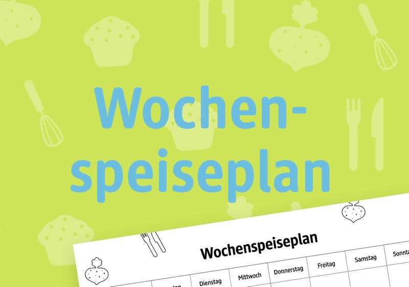 Wochenspeiseplan