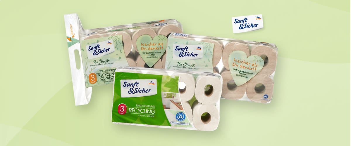 Toilettenpapier von Sanft&Sicher