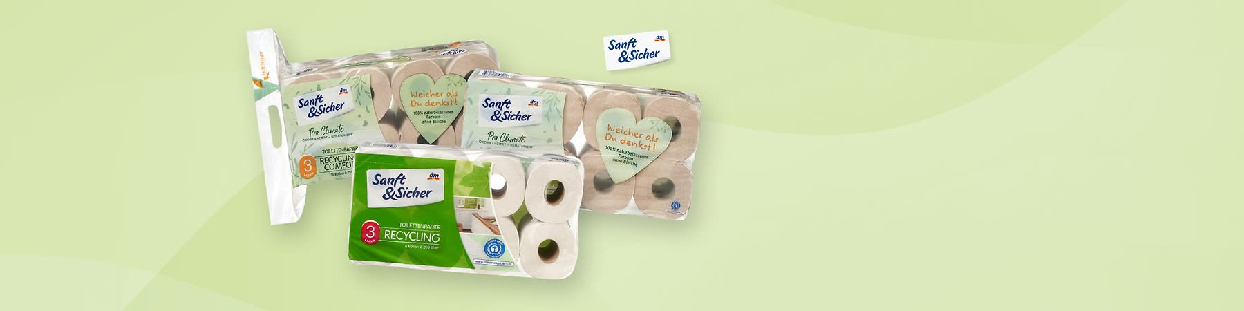 Toilettenpapier von Sanft&Sicher