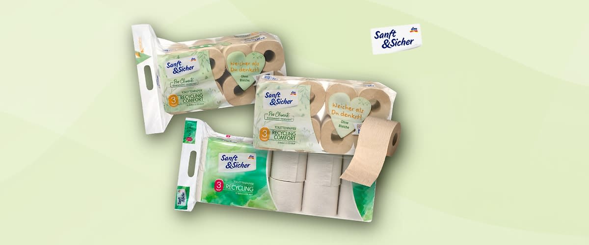 Dauerhaft günstig: Sanft&Sicher Toilettenpapier