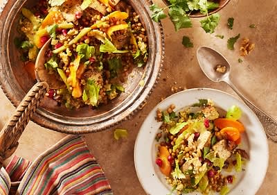 Orientalischer Linsensalat mit Tofu