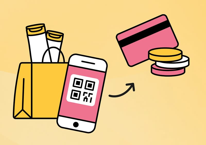 Deine Bezahlung: QR-Code an der Kasse oder SB-Kasse selbst scannen