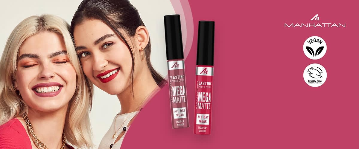 Die Lasting Perfection Mega Matte Liquid Lip Colors von MANHATTAN