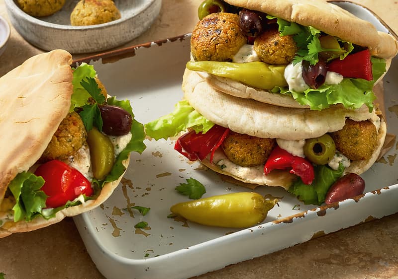 Gefüllte Pita-Taschen