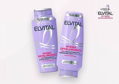 Elvital Hydra Hyaluronic versorgt das Haar mit einem Feuchtigkeitsboost.